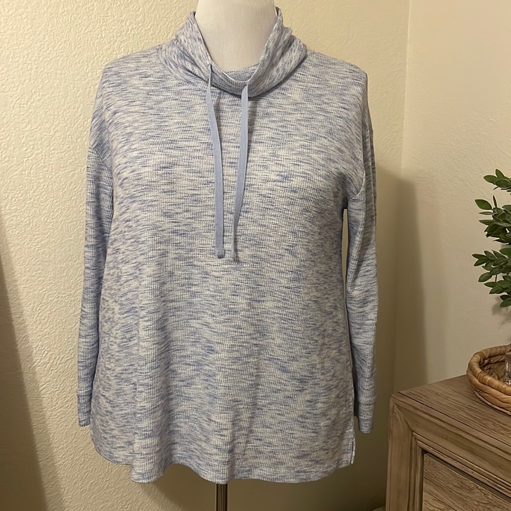 Lane Bryant Cowl Neck Top-Purple & White-Size 18/20